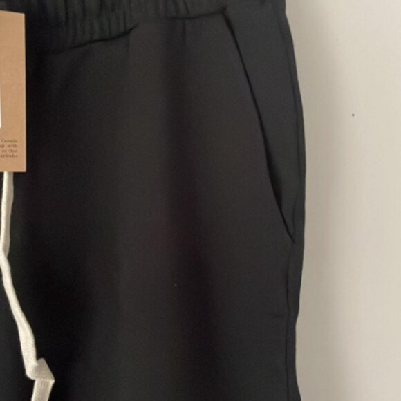 Franc Black Jogger Sweatshorts, Size Small - Picture 5 of 5